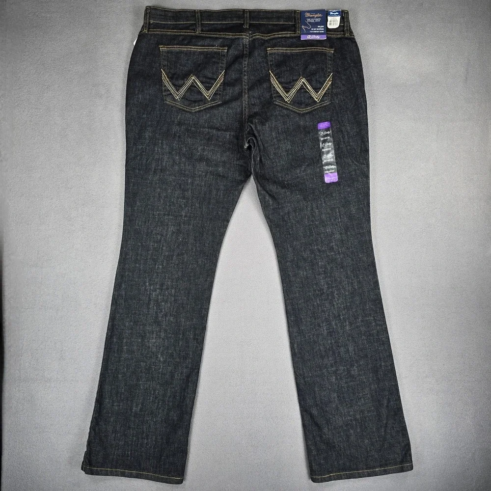 Wrangler Q-Baby Ultimate Riding Jeans Womens 19x34 Deep‎ Doved Bootcut WRQ20